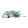 Набор посуды из нержавеющей стали (12 предметов) ИРХ1203
