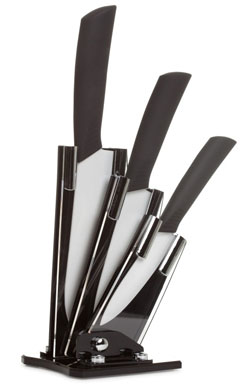 Комплект керамических ножей (на подставке)