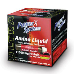 Жидкие аминокислоты Amino Liquid Power System 11 500 в мини-бутылочках